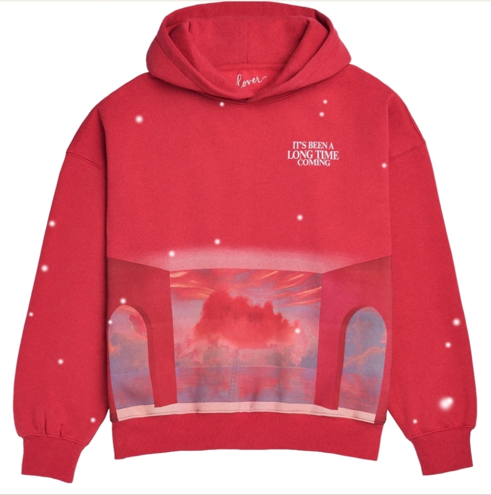 Taylor Swift Red Graphic Hooded Sweatshirt